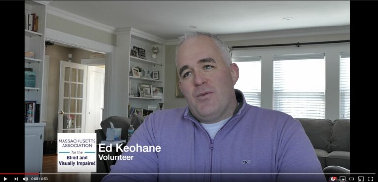 Sceenshot of video of Ed Keohane